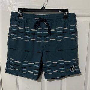 Roark Blue Textured Shorey Trunks (Men’s M)